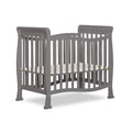 Dream On Me Violet 4-in-1 Convertible Mini Crib in Steel Grey, Greenguard Gold Certified, JPMA Certified, 3 Position Mattress He