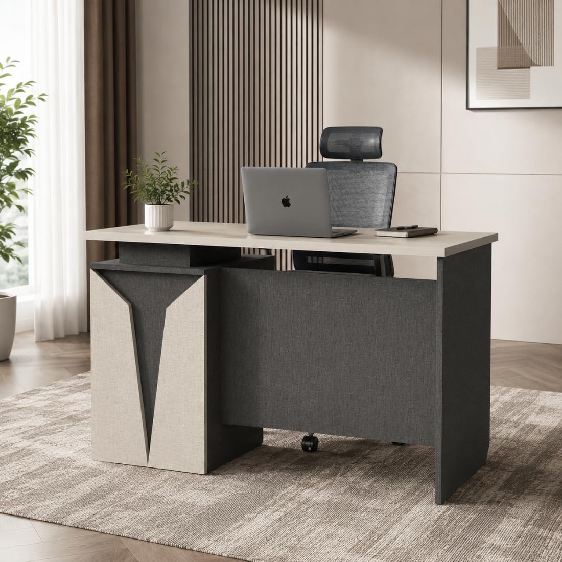 Ardas Interior Vertex Executive Office Desk With Storage