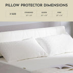 Coolshields Waterproof Pillow Protector Zippered (4 Pack) Queen, Hypoallergenic Pillow Cover For A Better Sleep, Premium Pillowc