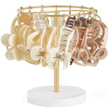 Dahey Claw Clip Organizer 16 Metal Hooks Display Holder Hair Clip, Gold