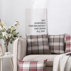 Carrie Home Brown Tartan Plaid Lumbar Pillow Cover 12X20 Set Of 2 Farmhouse Buffalo Plaid Brown Striped Lumbar Throw Pillow Cove