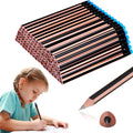 Seajan 96 Pcs 6b Jumbo Pencils, Big, Fat, Thick, Triangular Grip 7 Inch Large Pencils Refill with Eraser for Beginners Office Ch