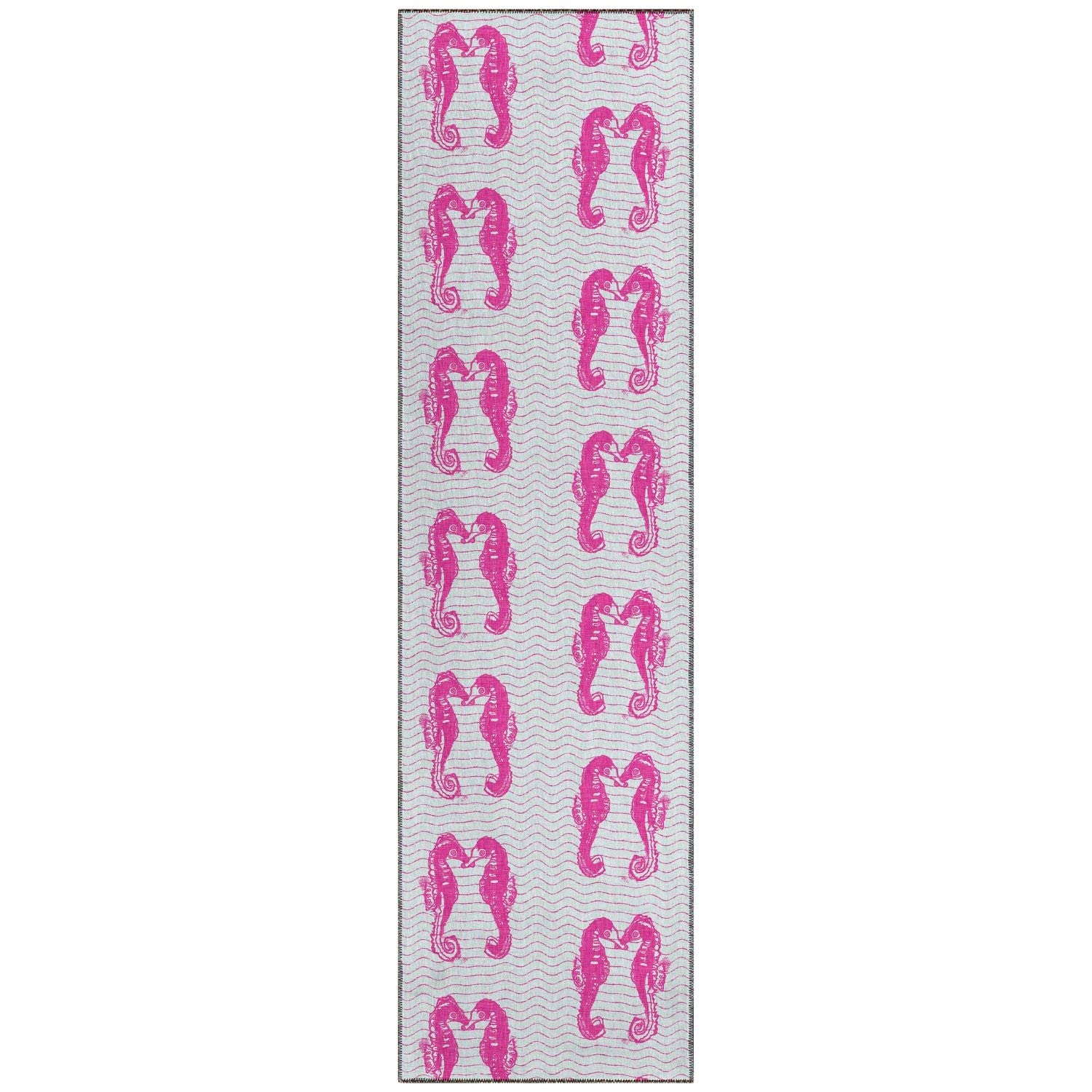 Seabreeze Sz15 Pink Coastal Rug Runner 2' 3" X 7 ' 6"