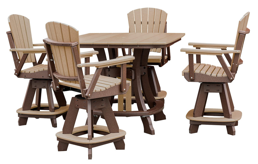 American Furniture Classics Counter Height Dining Table, Cedar & Tudor Brown