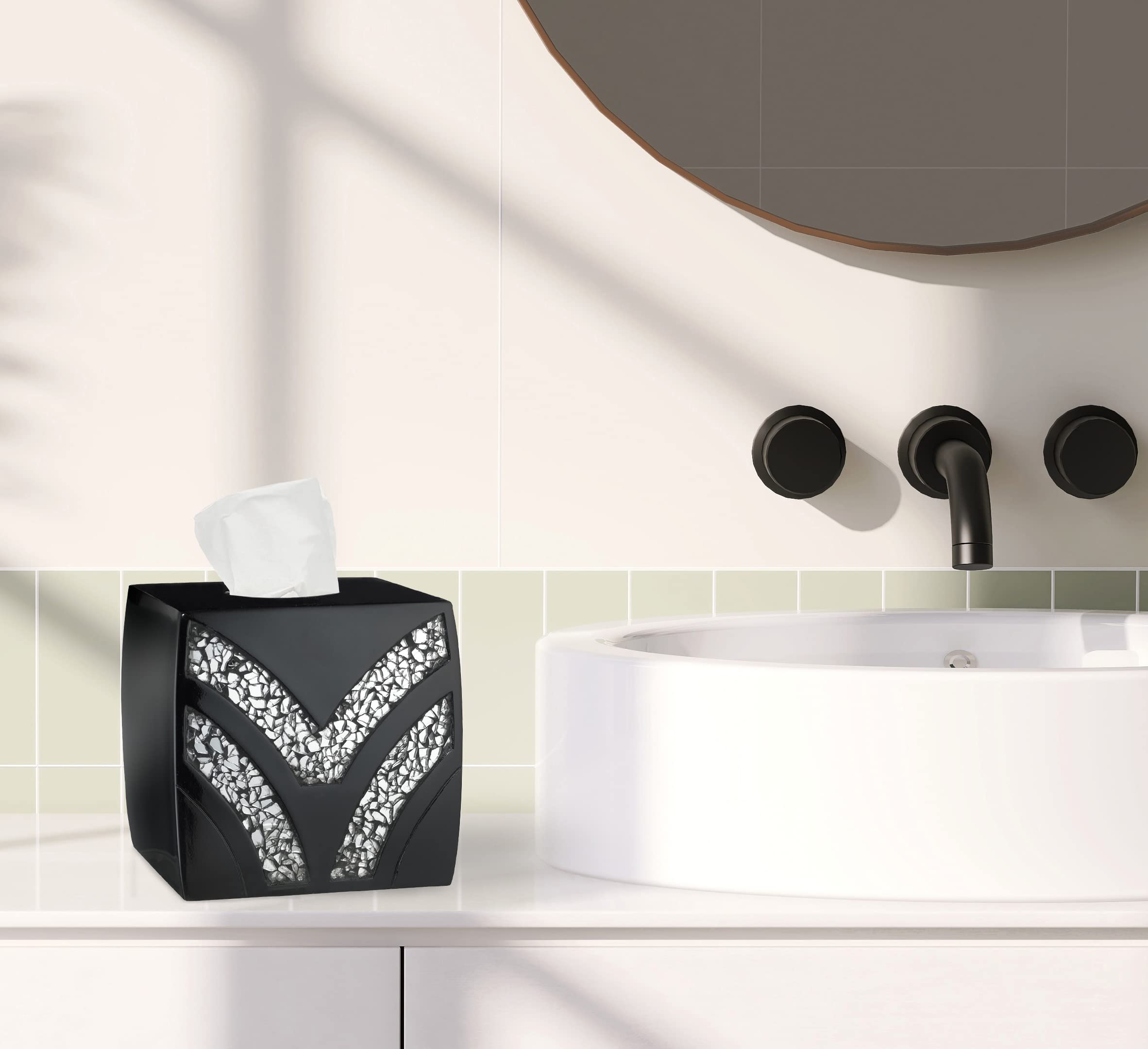 Popular Bath Sinatra Modern Bath Tissue Box Modern Classic Contemporary Decorative Beautiful Designs Bathroom Decor For Home Lux