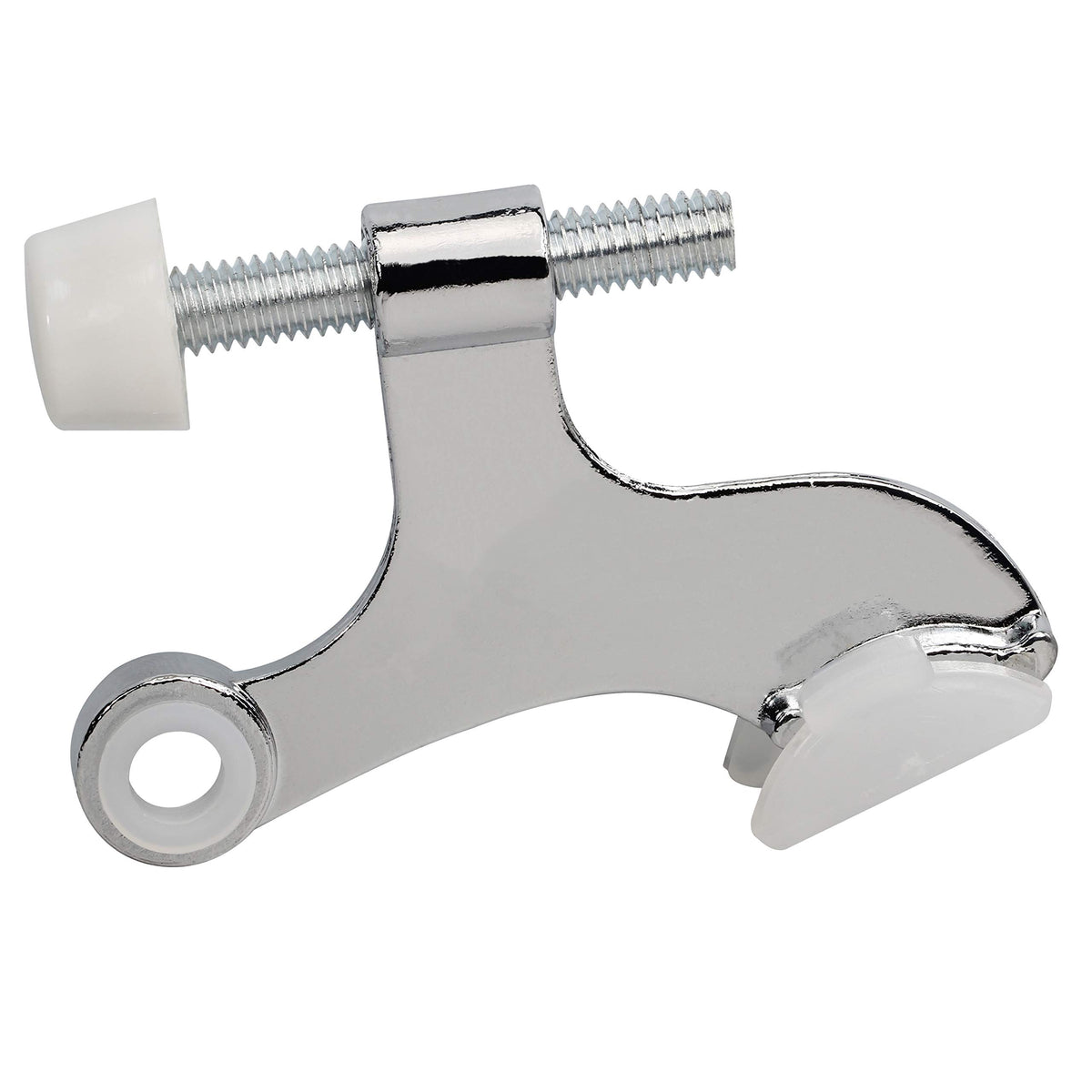 10 Pack Rok Hardware Adjustable Heavy Duty Hinge Pin Door Stop In Chrome Finish, Rokdsp1Ch