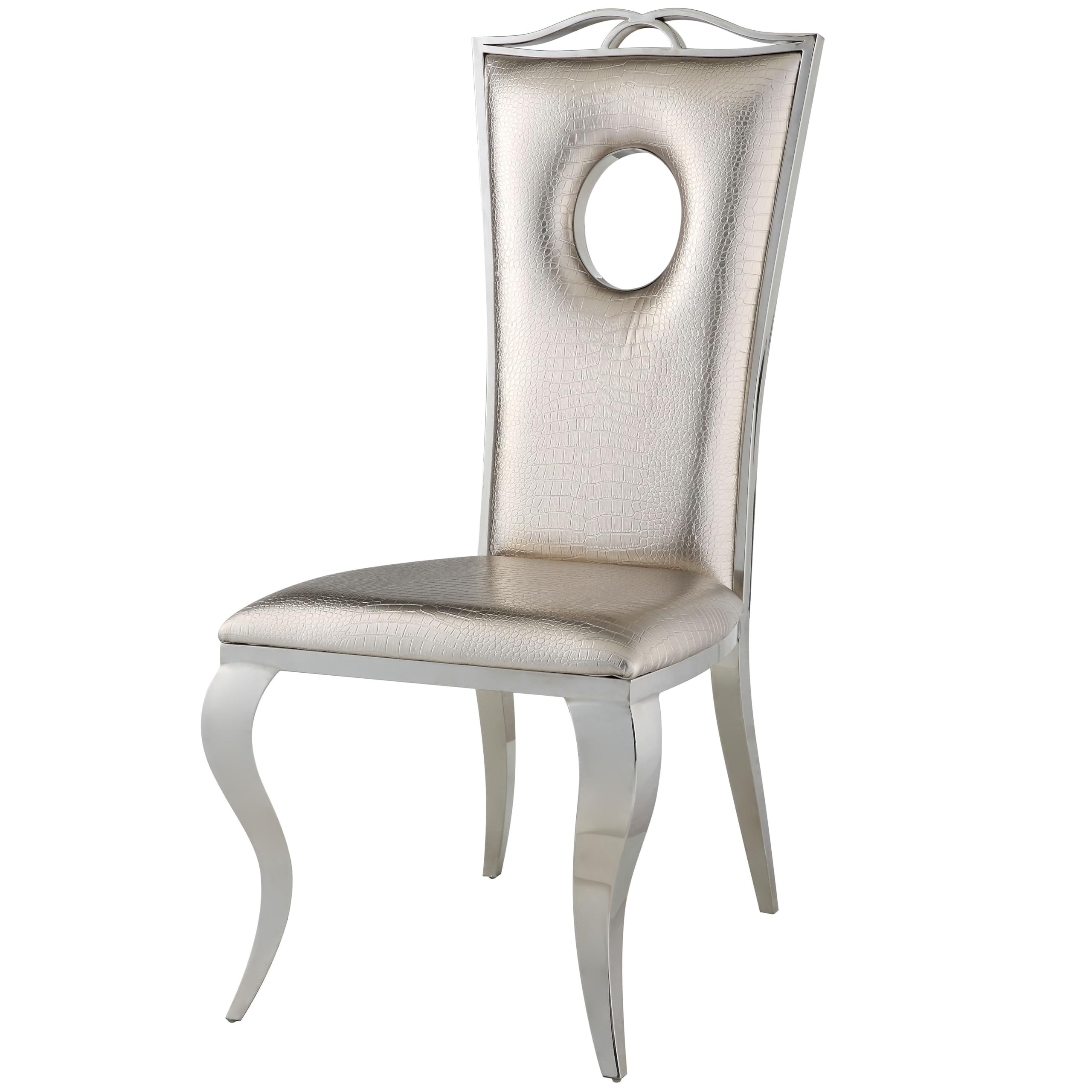 Acme Furniture Cyrene Side Chair (Set-2) in Beige