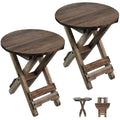 DAXULY Small Patio Table, Outdoor Folding Side Table, Portable Side Table, Small Side Table, Accent Table, Small Coffee End Tabl