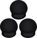 Ergonomic Mouse Pad 3 Pack With Wrist Rest Support, Round Gaming Mousepad With Smooth Lycra Surface & Non-Slip Rubber Base For C