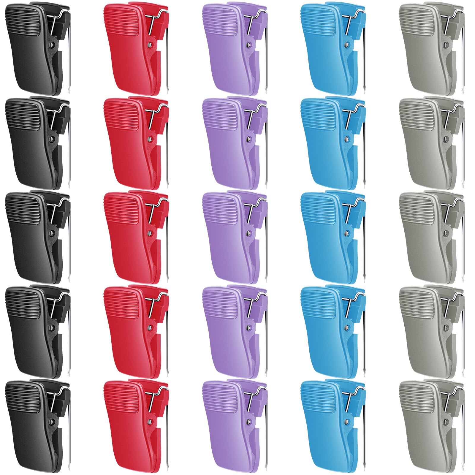 Chiisong 25 Pcs Cubicle Clips Fabric Panel Cubicle Accessories Fabric Partition Panel Messages Hooks Office Photos Wall Clips Fo