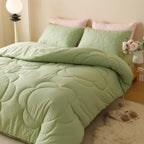 Luxlovery Sage Green Comforter Set Cal King Light Sage Green Quilts Blush Sage Green Bedding Comforter Set Solid Plain Color Sof