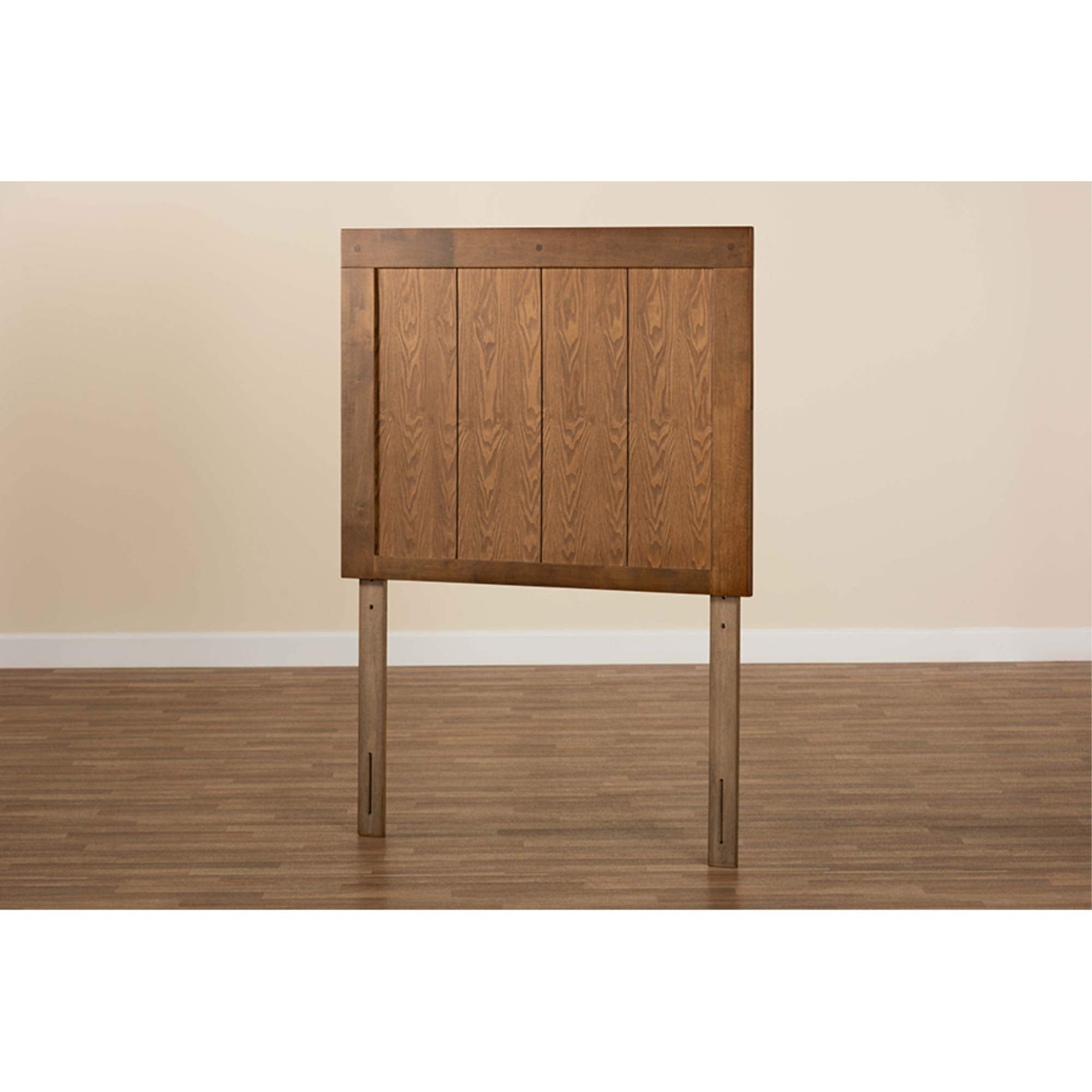 Baxton Studio Patwin Modern and Contemporary Transitional Ash Walnut Finished Wood Twin Size Headboard