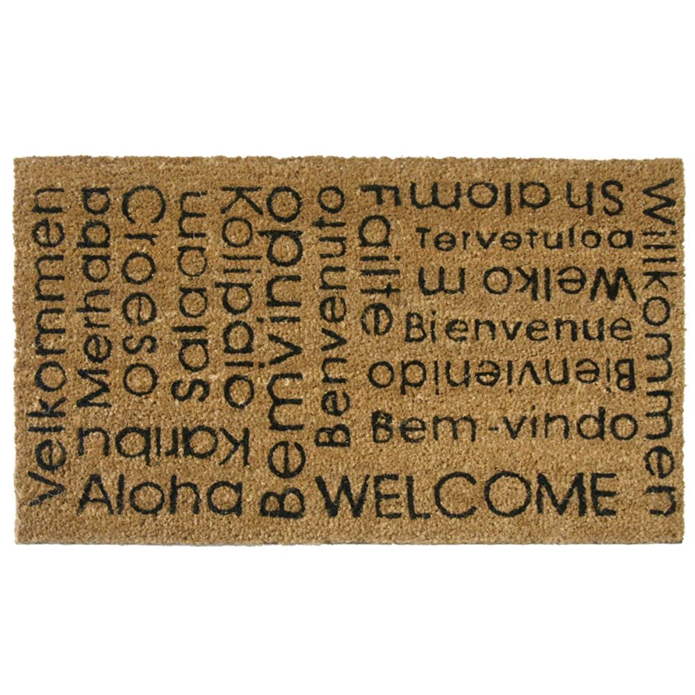 Rubber Cal Welcome Doormat, 18-InchX30-Inch