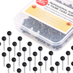 Yalis Push Pins Map Tacks 1/8-Inch Assorted Color Beads Head Map Marking Push Pins,500-Count (White)