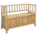 vidaXL Garden Storage Bench 110 x 47 x 80 cm Bamboo Natural