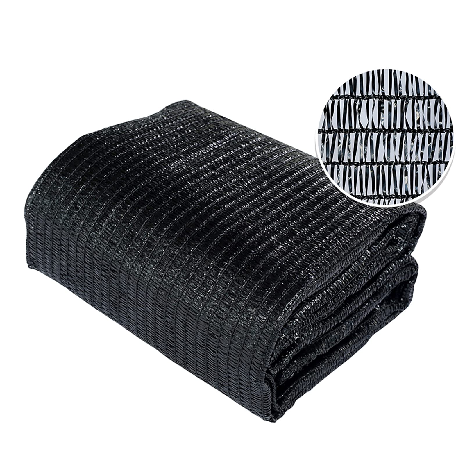 Agfabric 40% Shade Cloth 10X 20Ft Sun Shade Fabric Sunblock Shade Cloth Cover With Clips For Plants, Black