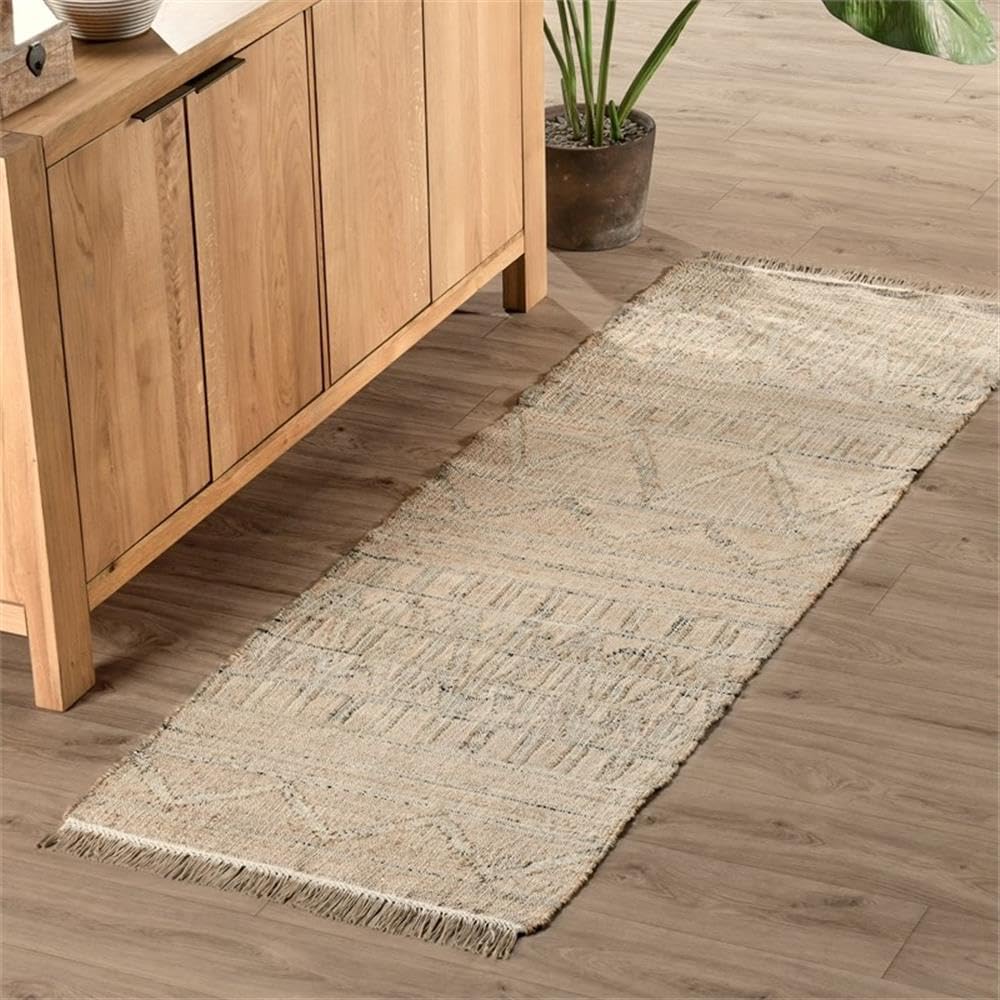 Kosas Home Megan Area Rug, Bedroom, Kitchen Living Room, 2.6' X 8', Natural
