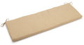 Blazing Needles Outdoor Spun Poly 19-Inch by 60-Inch by 3-1/2-Inch 3-Seater Bench Cushion, Beige