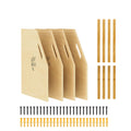 Tcatec 4 Pcs Wood Tray Dividers for Cabinet Cuttable DIY Cookie Sheet Organizer