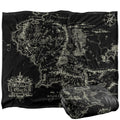 The Lord Of The Rings Blanket, 50'X60' Black Map Of Middle Earth Silky Touch Super Soft Throw Blanket