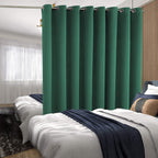 Bgment Christmas Sliding Door Curtain 180 X 96 Inches, Wide Thermal Blackout Curtains Room Darkening Room Divider Window Curtain, 1 Panel, Emerald, 96 Length X Wide 180