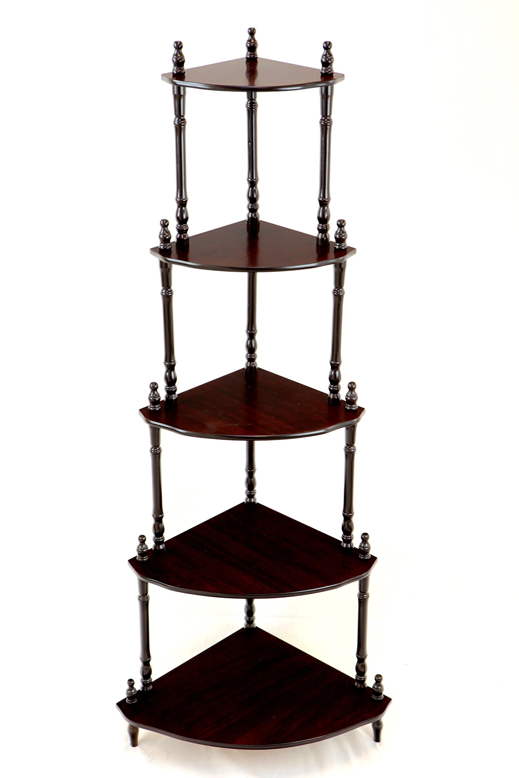 Frenchi Furniture Shelf Case, Dark Cherry