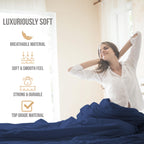 Abeero Home Full Size Bed Sheets Cooling - Luxury Hotel Sheet Set - Soft Sheet With Elastic Corner Strap - Deep Pocket Microfibe