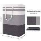 Storageright Large Collapsible Laundry Basket Hamper With Easy Carry Handles,Freestanding Clothes Hampers For Laundry, Bedroom,