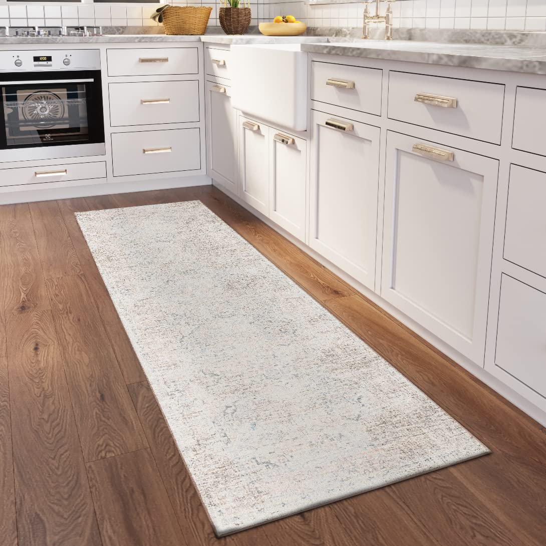 Dalyn Rugs Jericho Jc3 Pearl 2'6" X 10' Rectangle Soft Runner Rug, Easy Clean, Non Shedding, Bedroom, Entry, Living Room, Dining Room, Kitchen Rug