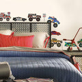 RoomMates SPD0004SCS New Speed Limit - Trucks Peel and Stick Wall Decals, Multicolor 10x18