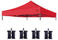 Scocanopy Commercial 8X8 Canopy Replacement Canopy Top,Canopy Cover Only (Red)