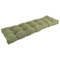 Blazing Needles Twill Tufted Bench Cushion, 55 x 19, Sage