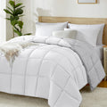 Homelike Moment Lightweight Twin Comforter - Grey Down Alternative Comforters Twin Size Bed, All Season Duvet Insert Quilted Rev