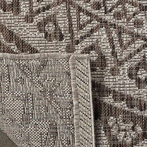 Safavieh Courtyard Collection 2'3' X 12' Light Beige / Light Brown Cy8734 Indoor/ Outdoor Waterproof Easy Cleaning Patio Backyard Mudroom Runner Rug