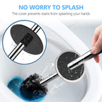 Setsail Toilet Brush, Compact Size Toilet Bowl Brush And Holder Toilet Brushes For Bathroom With 304 Stainless Steel Handle Toil