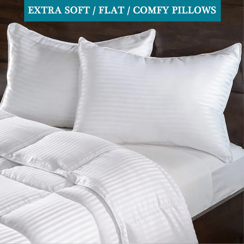 FZZOR Soft Down Alternative Bed Pillows Standard Size Set of 2 White 20x26