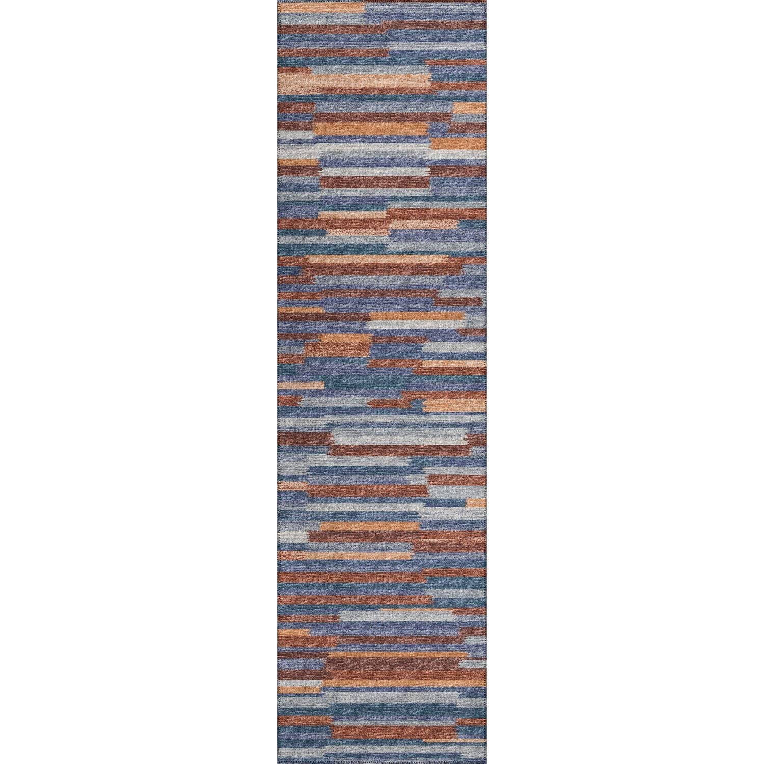 Sedona Sn8 Blue Transitional Rug Runner 2' 3" X 12'
