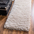Rugs.com Infinity Collection Solid Shag Area Rug 6 Ft Runner Linen Shag Rug Perfect for Hallways, Entryways