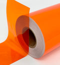 Transparent Vinyl Tape With Self-Adhesive. (2 Inch X 25 Ft, Orange)