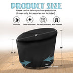 Iceberg Elf Papasan Chair Cover Waterproof,(For 52In Outdoor Papasan Chairs Black) Zipper Design, Easy To Put On And Take Off, D