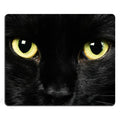 Ssoiu Personalized Unique Design Oblong Shaped Mouse Pad Black Cat Face