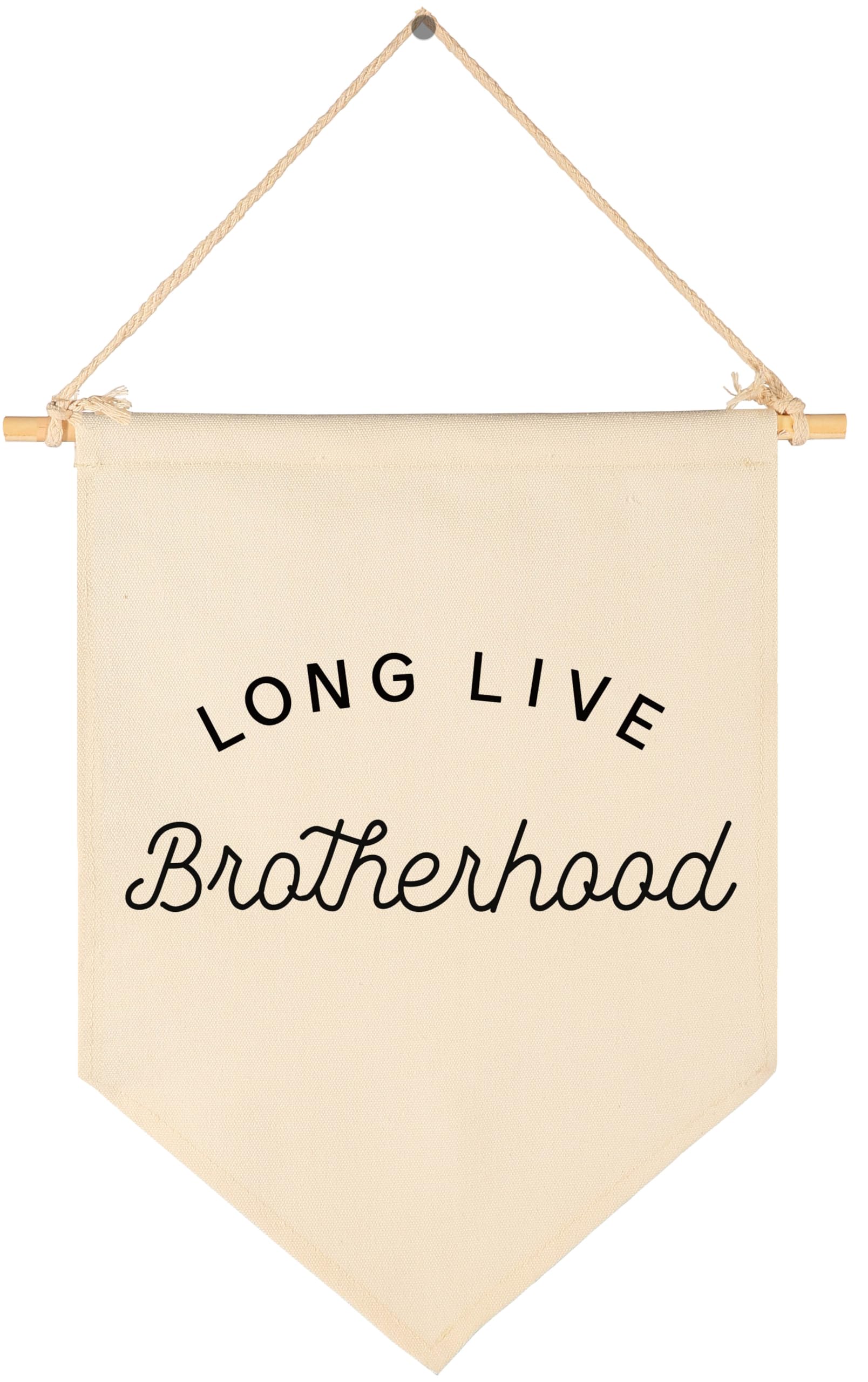 Long Live Brotherhood-Flag Wall Decor Gifts for Baby Boys Kids-Positive Canvas Hanging Pennant Banner Wall Decor Gifts for Nurse