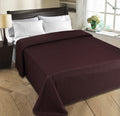Goyals  Polar Fleece AC Double Bed Blanket (Brown)