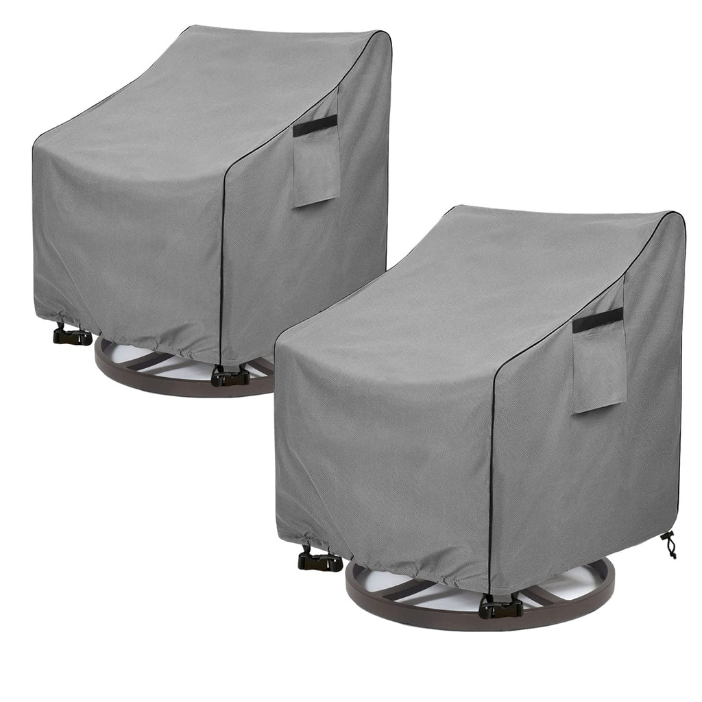 Okcool Outdoor Swivel Chair Cover 2 Pack,Outdoor Furniture Patio Chair Covers Waterproof Clearance,(27.5'' W X 32.5'' D X 39'' H