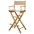Casual Home 30 Directors Chair Natural Frame-with Tan Canvas, Bar Height