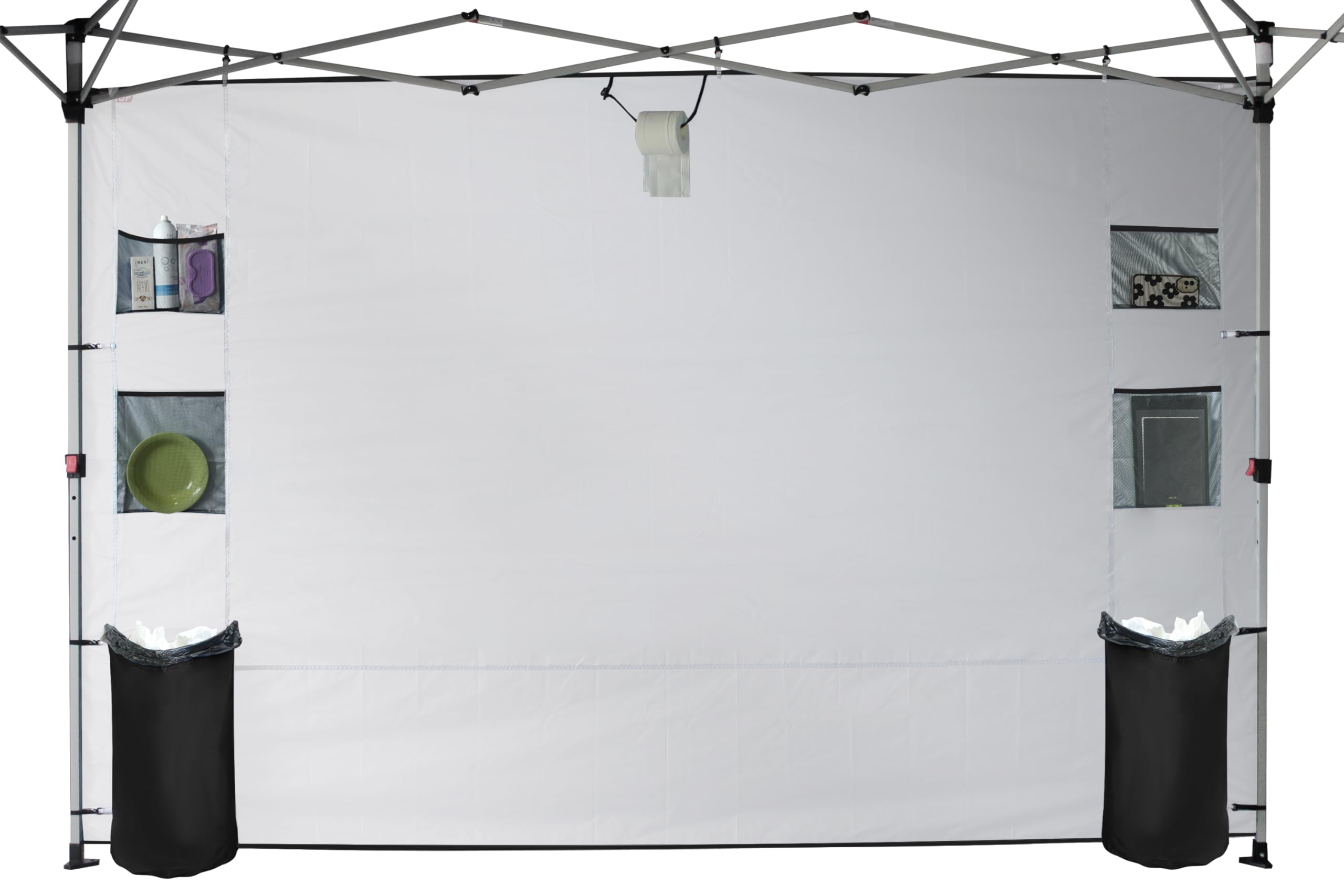 Crown Shades Sunwall With Pocket For 10X10 Pop Up Canopy Tent, 1 Pack Sidewall Only (Black)
