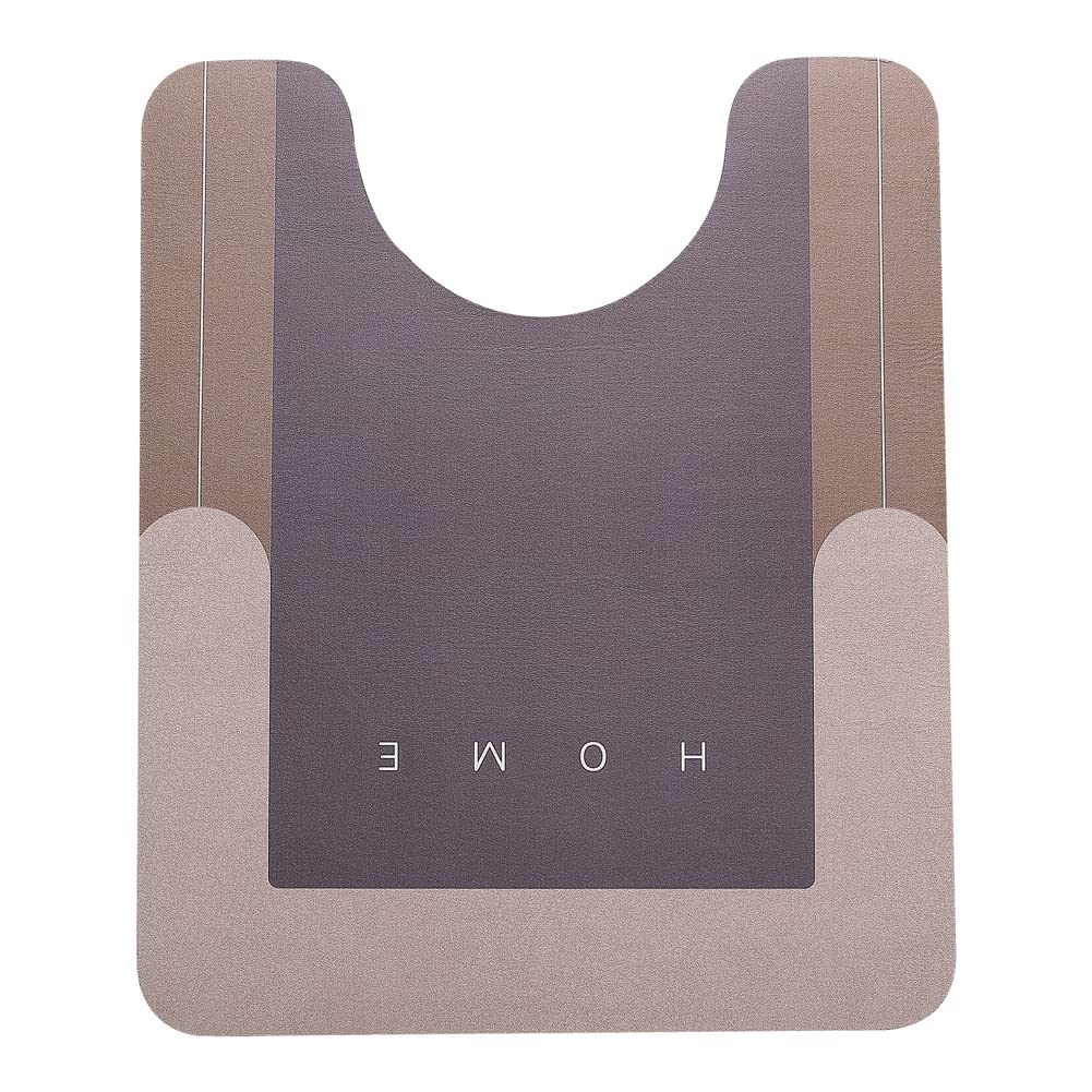 Hellotree 2Pcs Ultra Soft Napa Skin Bath Mat And U-Shaped Toilet Rug, Water Absorbent And Non Slip Shower Bath Rug For Bathroom,
