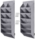 Fentec 2 Pack Over The Door Shoe Organizer, Hanging Shoe Organizer, 6-Tier Large Deep Pockets Door Shoe Rack With 3 Hooks Shoe O