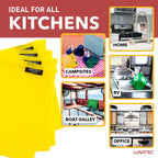 Lunatec Odor-Free Kitchen Dishcloths. A Scrubber And Scouring Pad For All Surfaces. (4-Pack)