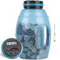 X-Large Piggy Bank For Adults, Vcertcpl Digital Counting Bank With Lcd Counter, 2.8L Capacity Coin Bank Money Jar, Designed For